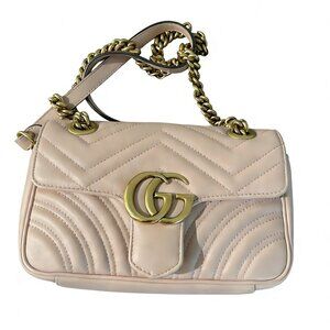 Gucci Cream Marmont Heart Shoulder Bag